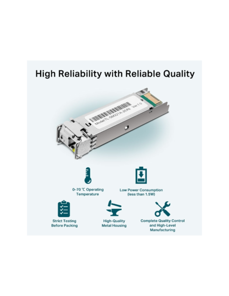 TP-Link TL-SM321A red modulo transceptor Fibra óptica 1250 Mbit/s SFP