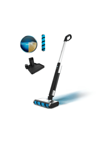 Cecotec FreeGo Wash Mopa eléctrica Batería Seca y húmeda Sin bolsa 40 W Negro, Azul