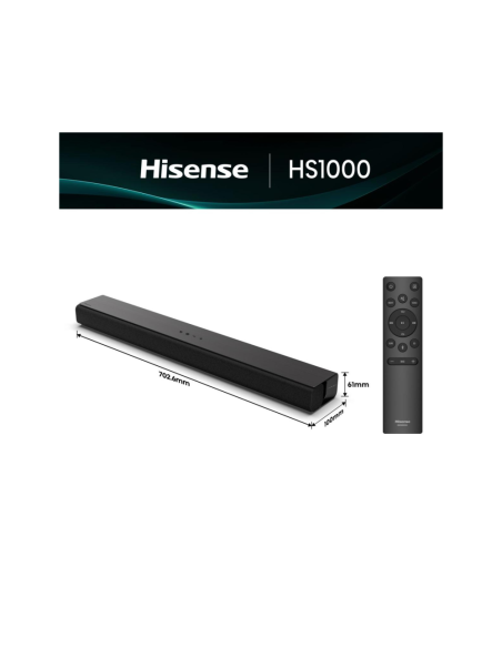 Hisense HS1000 Negro 2.0 canales 120 W