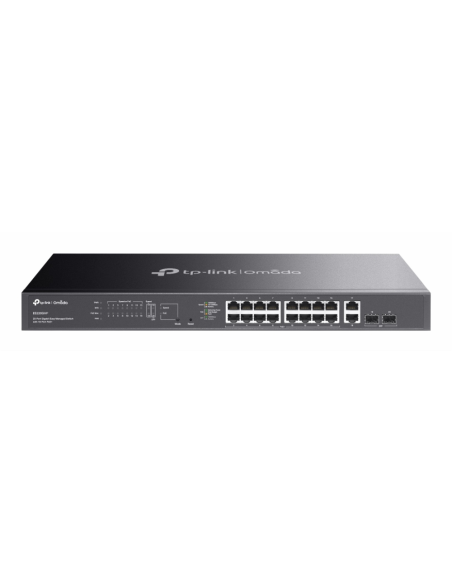 TP-Link Omada ES220GMP switch Gestionado L2 Gigabit Ethernet (10/100/1000) Energía sobre Ethernet (PoE) Negro