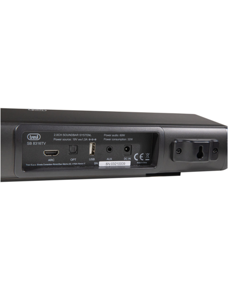 Trevi SB 8312 TV Negro 2.0 canales 30 W