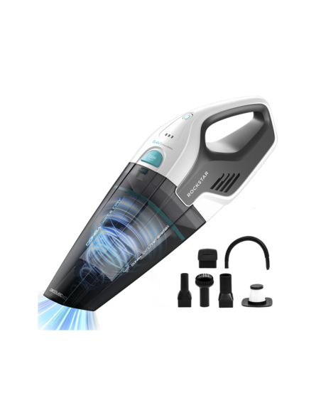 Cecotec Conga Rockstar aspiradora de mano Gris, Blanco Sin bolsa