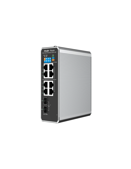 Ruijie Networks RG-NIS2100 Gestionado L2 Gigabit Ethernet (10/100/1000) Energía sobre Ethernet (PoE) Negro, Acero inoxidable
