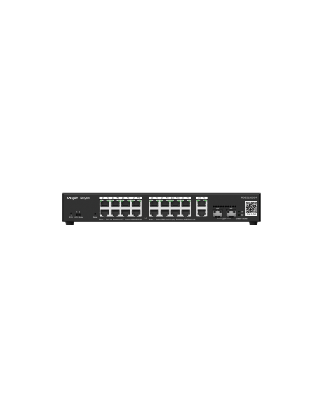 Ruijie Networks RG-ES220GS-P switch Gestionado L2 Gigabit Ethernet (10/100/1000) Energía sobre Ethernet (PoE) Negro