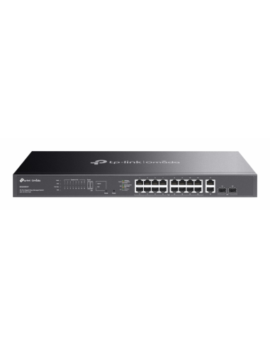 TP-Link Omada ES220GMP switch Gestionado L2 Gigabit Ethernet (10/100/1000) Energía sobre Ethernet (PoE) Negro