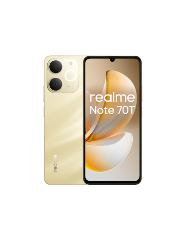 realme Note 70T 17,1 cm (6.74") SIM doble Android 15 4G USB Tipo C 4 GB 128 GB 6000 mAh Oro