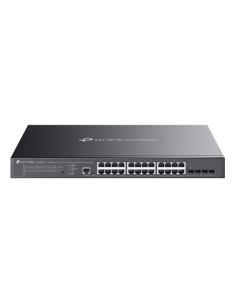 TP-Link Omada SG3428XMPP switch Gestionado L2+ Gigabit Ethernet (10/100/1000) Energía sobre Ethernet (PoE) 1U Negro