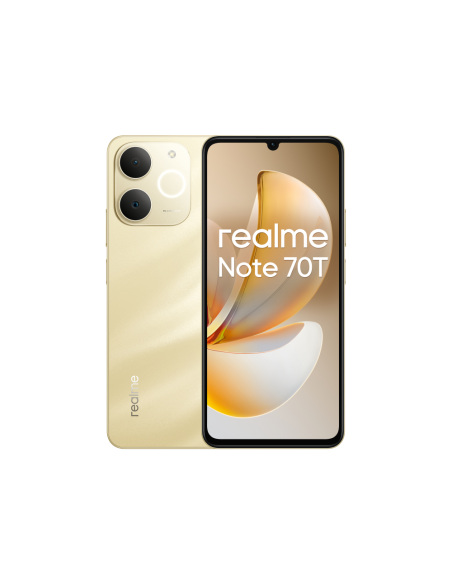 realme Note 70T 17,1 cm (6.74") SIM doble Android 15 4G USB Tipo C 4 GB 256 GB 6000 mAh Oro