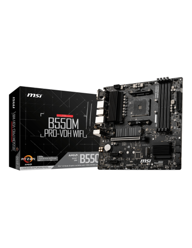 MSI B550M PRO-VDH WIFI placa base AMD B550 Zócalo AM4 micro ATX