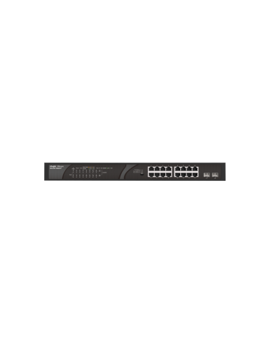Ruijie Networks RG-ES118GS-P switch No administrado Gigabit Ethernet (10/100/1000) Energía sobre Ethernet (PoE) Negro
