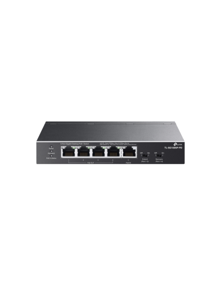 TP-Link TL-SG1005P-PD switch Gigabit Ethernet (10/100/1000) Energía sobre Ethernet (PoE) Negro