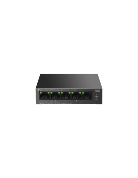TP-Link LiteWave LS105P No administrado Fast Ethernet (10/100) Energía sobre Ethernet (PoE) Negro