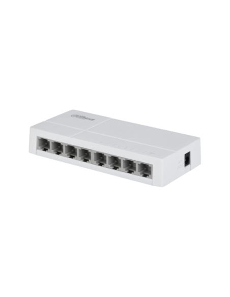 Dahua Technology PoE DH-SF1008L switch No administrado Fast Ethernet (10/100) Energía sobre Ethernet (PoE) Escritorio Gris claro