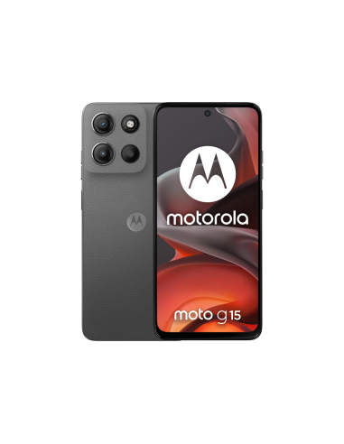 Motorola moto g15 17,1 cm (6.72") SIM doble Android 15 4G USB Tipo C 8 GB 512 GB 5200 mAh Gris
