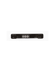 Ruijie Networks RG-NBS3100-8GT2SFP-P switch Gestionado L2 Gigabit Ethernet (10/100/1000) Energía sobre Ethernet (PoE) Negro