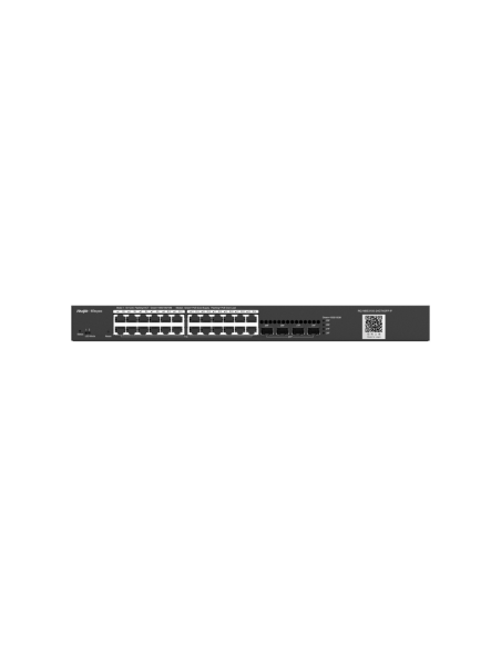 Ruijie Networks RG-NBS3100-24GT4SFP-P switch Gestionado L2 Gigabit Ethernet (10/100/1000) Energía sobre Ethernet (PoE) Negro