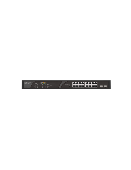 Ruijie Networks RG-ES118GS-P switch No administrado Gigabit Ethernet (10/100/1000) Energía sobre Ethernet (PoE) Negro