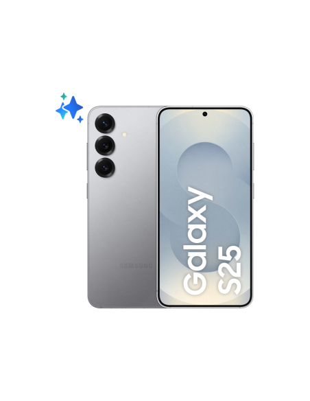Samsung Galaxy S25 15,8 cm (6.2") SIM doble Android 15 5G USB Tipo C 12 GB 256 GB 4000 mAh Plata