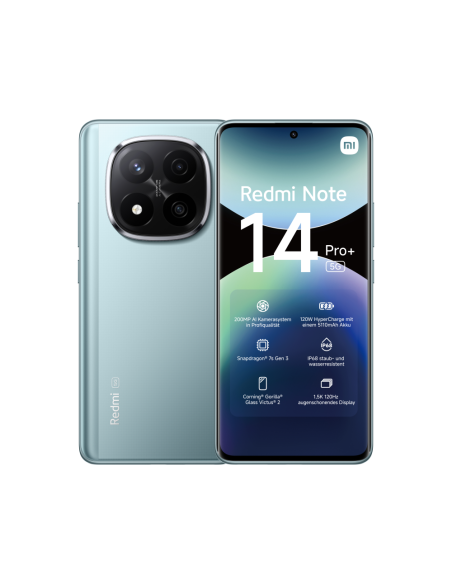 Xiaomi Redmi Note 14 Pro+ 5G 16,9 cm (6.67") SIM doble USB Tipo C 8 GB 256 GB 5110 mAh Azul