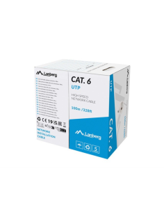 Lanberg LCU6-11CU-0100-S cable de red Gris 100 m Cat6 U/UTP (UTP)
