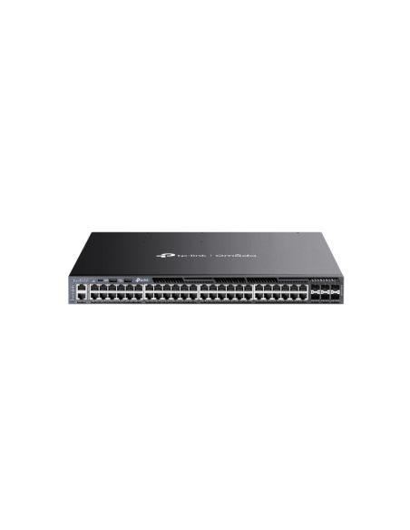 TP-Link Omada SG6654XHP switch Gestionado L3 Gigabit Ethernet (10/100/1000) Energía sobre Ethernet (PoE) 1U Negro
