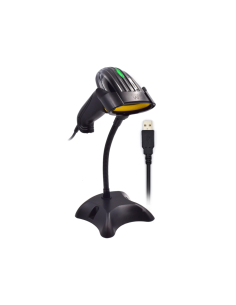 Ewent EW3400 lector de código de barras Lector de códigos de barras portátil 1D Laser Negro