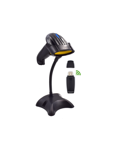 Ewent EW3430 lector de código de barras Lector de códigos de barras portátil 1D LED Negro