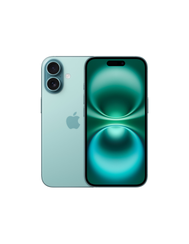 Apple iPhone 16 15,5 cm (6.1") SIM doble iOS 18 5G USB Tipo C 128 GB Verde azulado