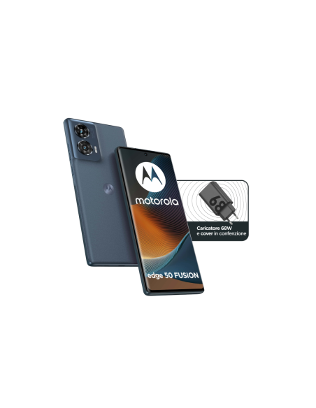 Motorola edge 50 Fusion 17 cm (6.7") SIM doble Android 14 5G USB Tipo C 12 GB 256 GB 5000 mAh Azul