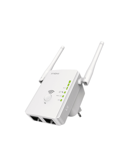 Strong REPEATER300V2 repetidor y transceptor Repetidor de red 300 Mbit/s Blanco