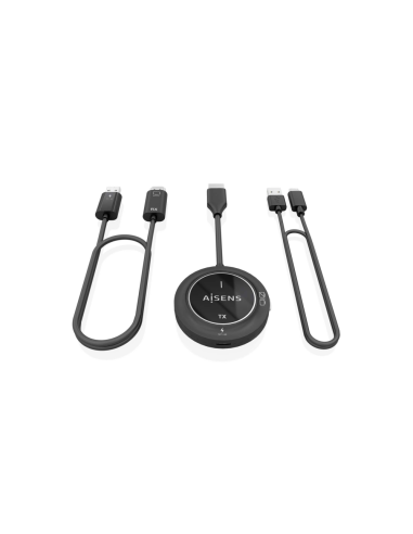 AISENS ASWL-H2K30M002-BK extensor audio/video Transmisor y receptor de señales AV