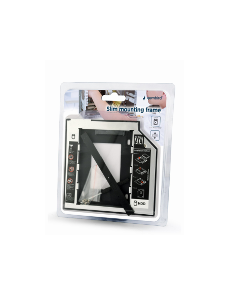 Gembird MF-95-01 panel bahía disco duro 13,3 cm (5.25") Panel de control