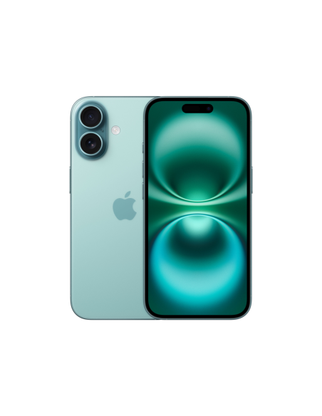 Apple iPhone 16 15,5 cm (6.1") SIM doble iOS 18 5G USB Tipo C 128 GB Verde azulado