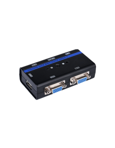 AISENS A111-0064 interruptor KVM Montaje en rack Negro