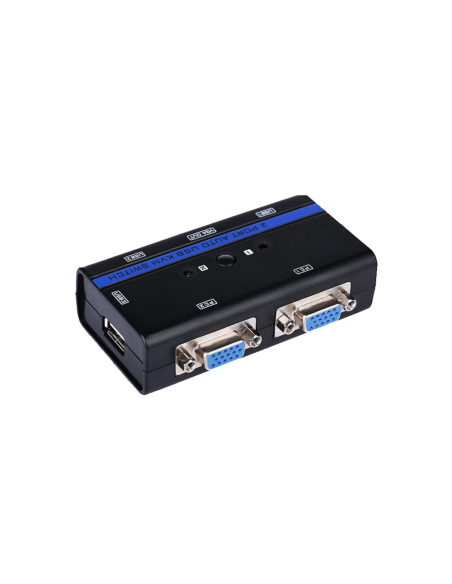 AISENS A111-0064 interruptor KVM Montaje en rack Negro