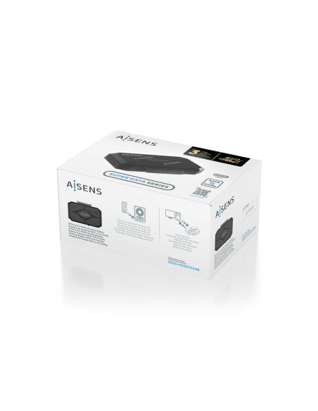 AISENS ASDS-M2SATA04B base de conexión para disco duro USB 3.2 Gen 1 (3.1 Gen 1) Type-C