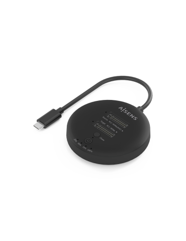 AISENS ASDS-2M2N05-BK base de conexión para disco duro USB 3.2 Gen 2 (3.1 Gen 2) Type-C