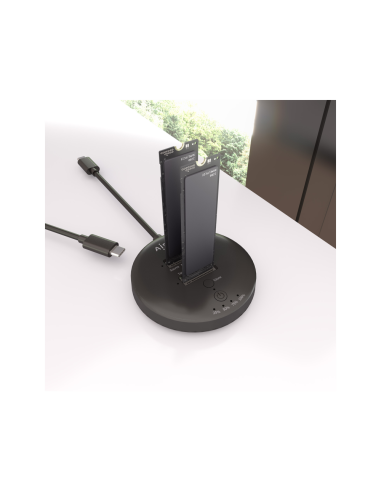 AISENS ASDS-2M2N05-BK base de conexión para disco duro USB 3.2 Gen 2 (3.1 Gen 2) Type-C