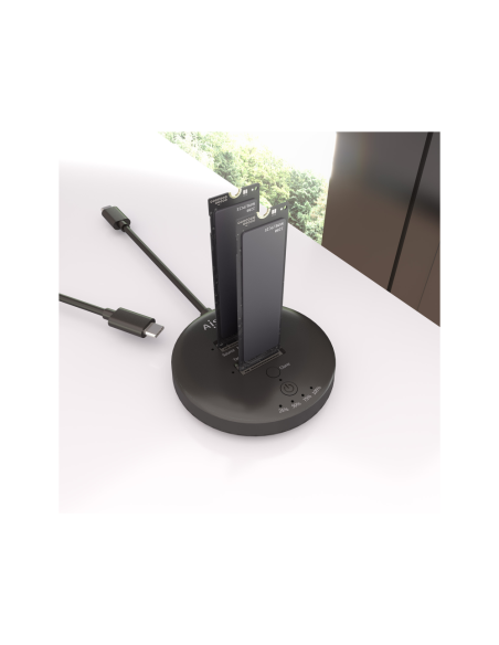AISENS ASDS-2M2N05-BK base de conexión para disco duro USB 3.2 Gen 2 (3.1 Gen 2) Type-C