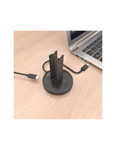 AISENS ASDS-2M2N05-BK base de conexión para disco duro USB 3.2 Gen 2 (3.1 Gen 2) Type-C
