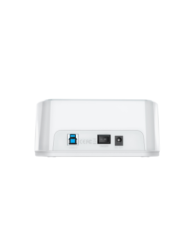 AISENS Estacion de Docking de Doble Bahia ASDS-D02W SATA 2.5/3.5 a USB 3.0/3.1 Gen1, Clone, Blanca