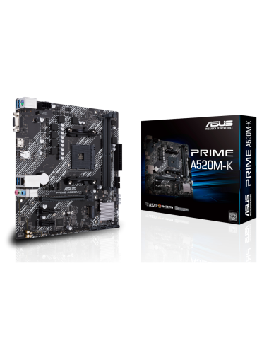 ASUS PRIME A520M-K AMD A520 Zócalo AM4 micro ATX
