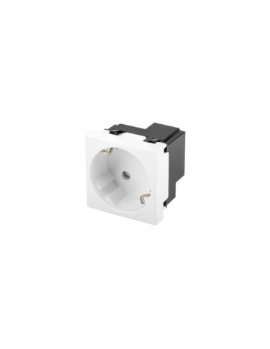 Lanberg AC-4545SW-F-W toma de corriente Tipo F Blanco