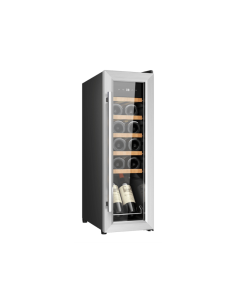 Cecotec Bolero GrandSommelier 1250 Nevera de vino Independiente Negro, Acero inoxidable 12 botella(s)