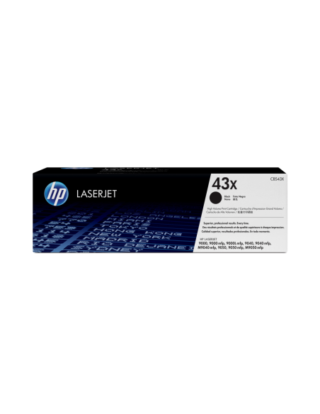 HP Cartucho original de tóner negro de alto rendimiento 43X LaserJet