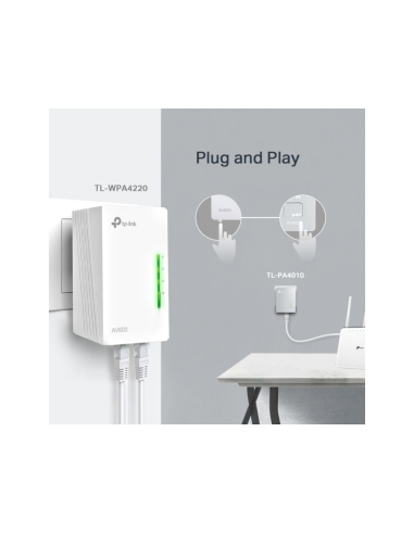 TP-Link AV600 600 Mbit/s Ethernet Wifi Blanco 1 pieza(s)