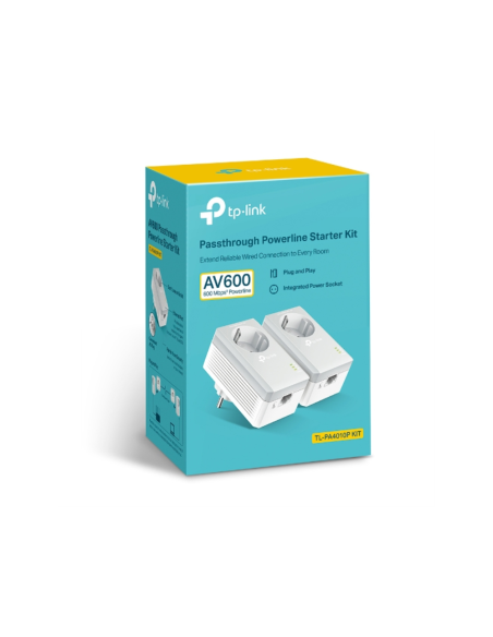 TP-Link TL-PA4010P KIT V5 adaptador de red PowerLine 600 Mbit/s Ethernet Blanco 2 pieza(s)