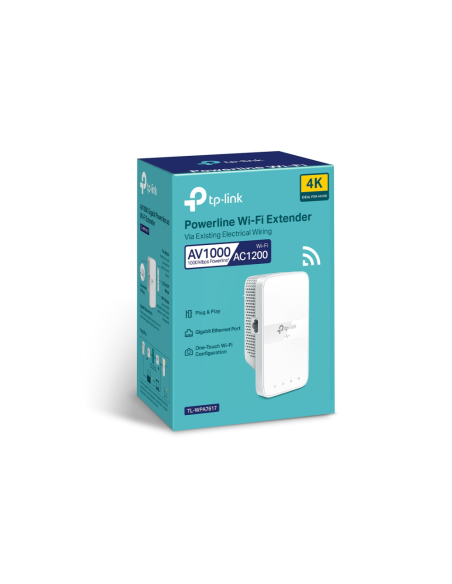 TP-Link TL-WPA7617 adaptador de red PowerLine 1200 Mbit/s Ethernet Wifi Blanco 1 pieza(s)
