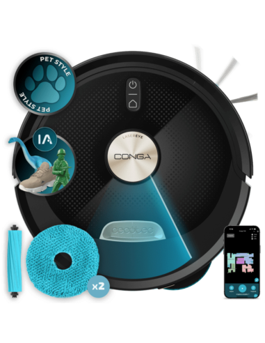 Cecotec Conga M100 Spin AI Negro