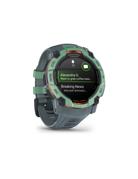 Garmin Instinct 3 AMOLED 3,3 cm (1.3") 50 mm Digital 416 x 416 Pixeles Pantalla táctil Verde GPS (satélite)